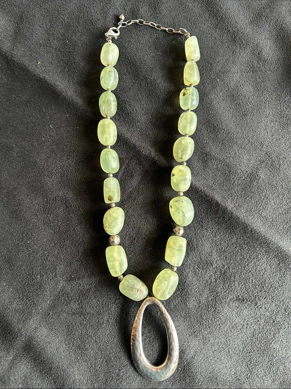 Silpada N1806 Green Rutilated Quartz with Silver Sterling Pendant.